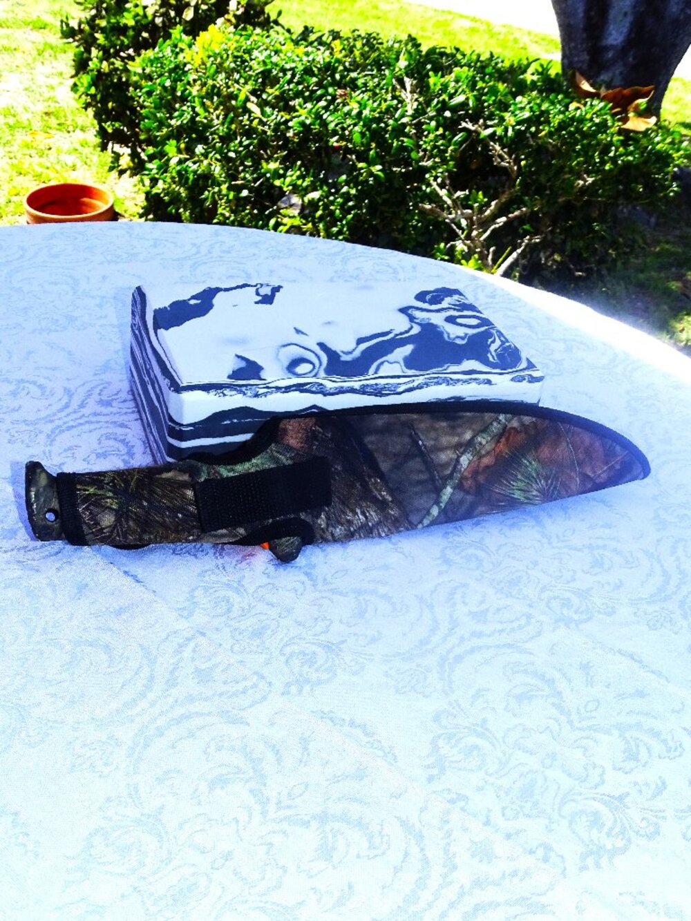 Hunting Fishing Bubba Blade 8" Knife Camo Handle For Sportsman - Picture 4 of 8